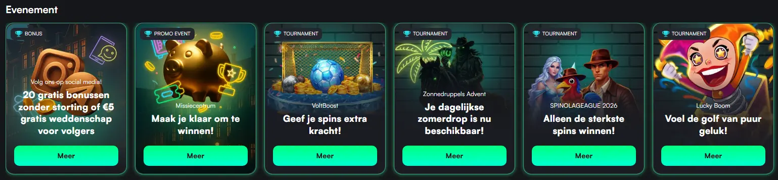 Gratis spins na registratie of storting